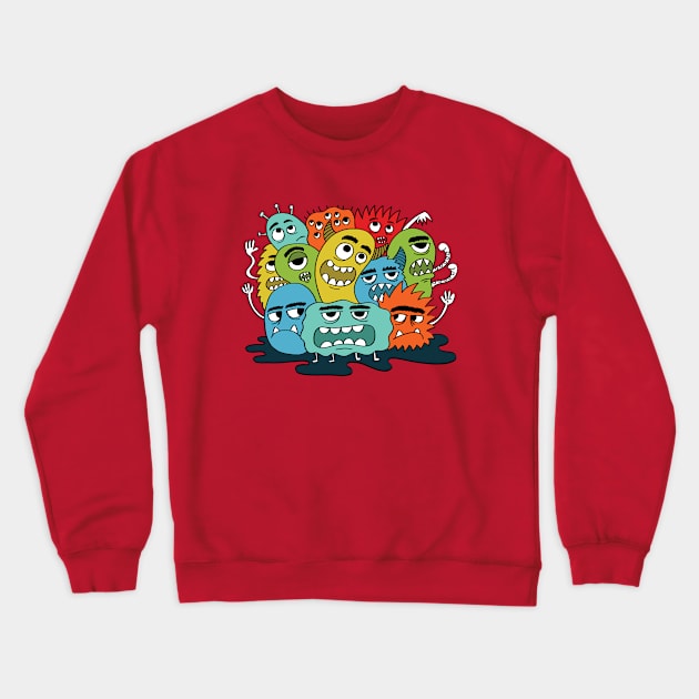 grumpy monsters Crewneck Sweatshirt by UniqueDesignsCo